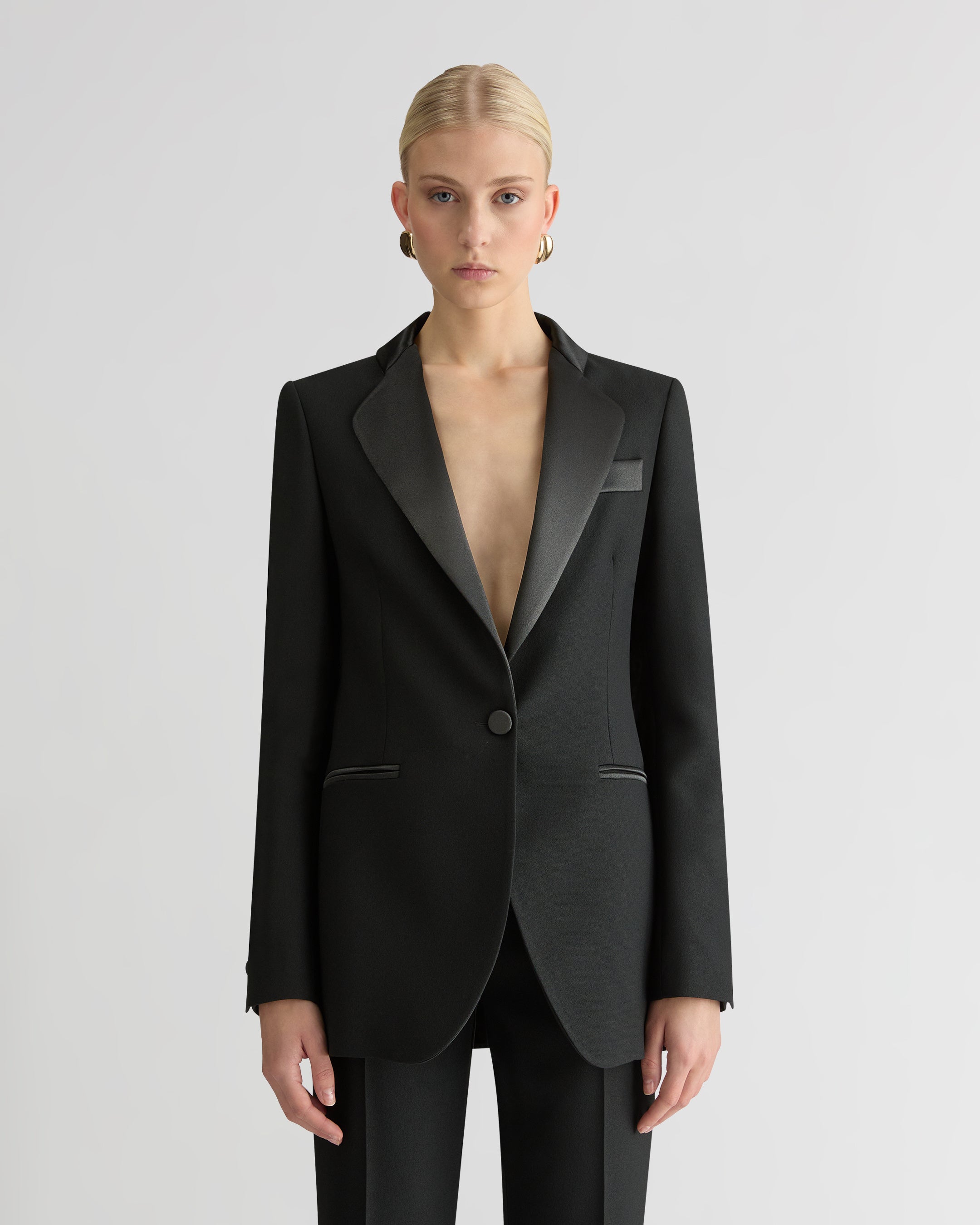 The Cady Smoking Blazer - Black