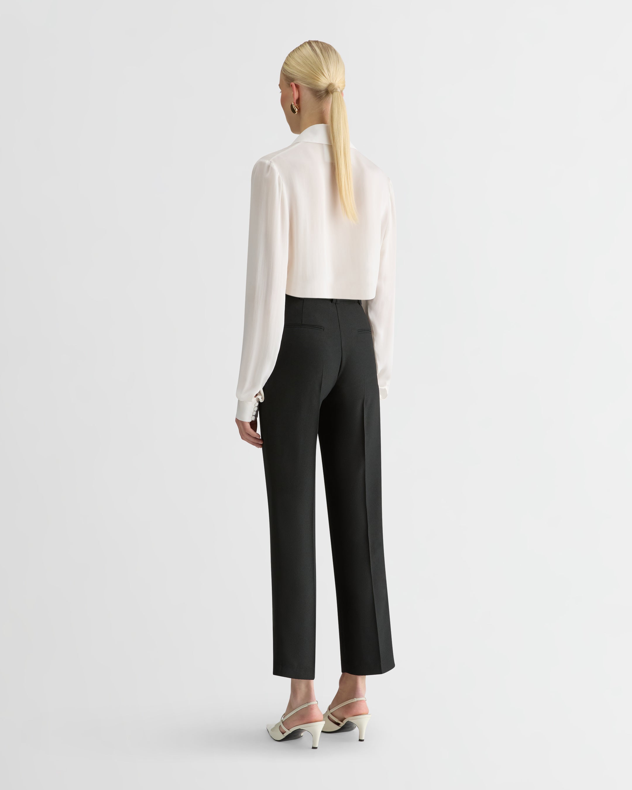 The Cady Smoking Pants - Black