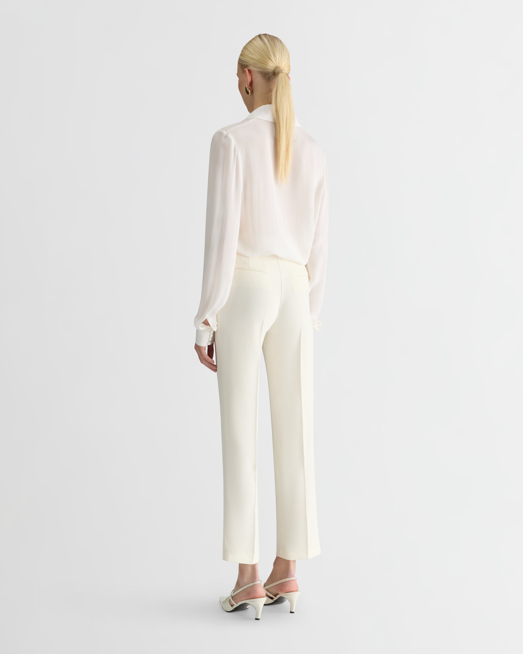 The Cady Smoking Pants - Cream