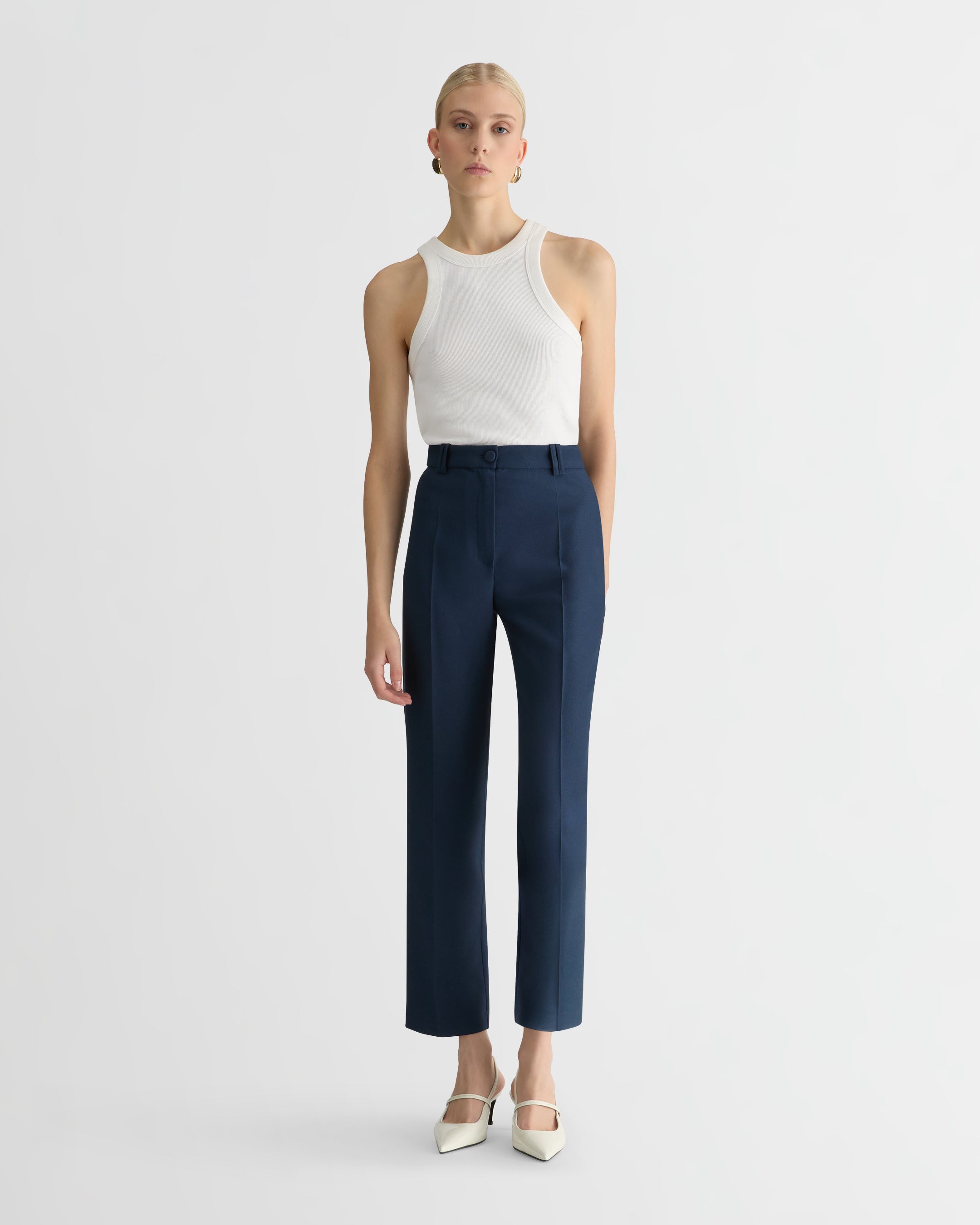 The Cady Smoking Pants - Navy
