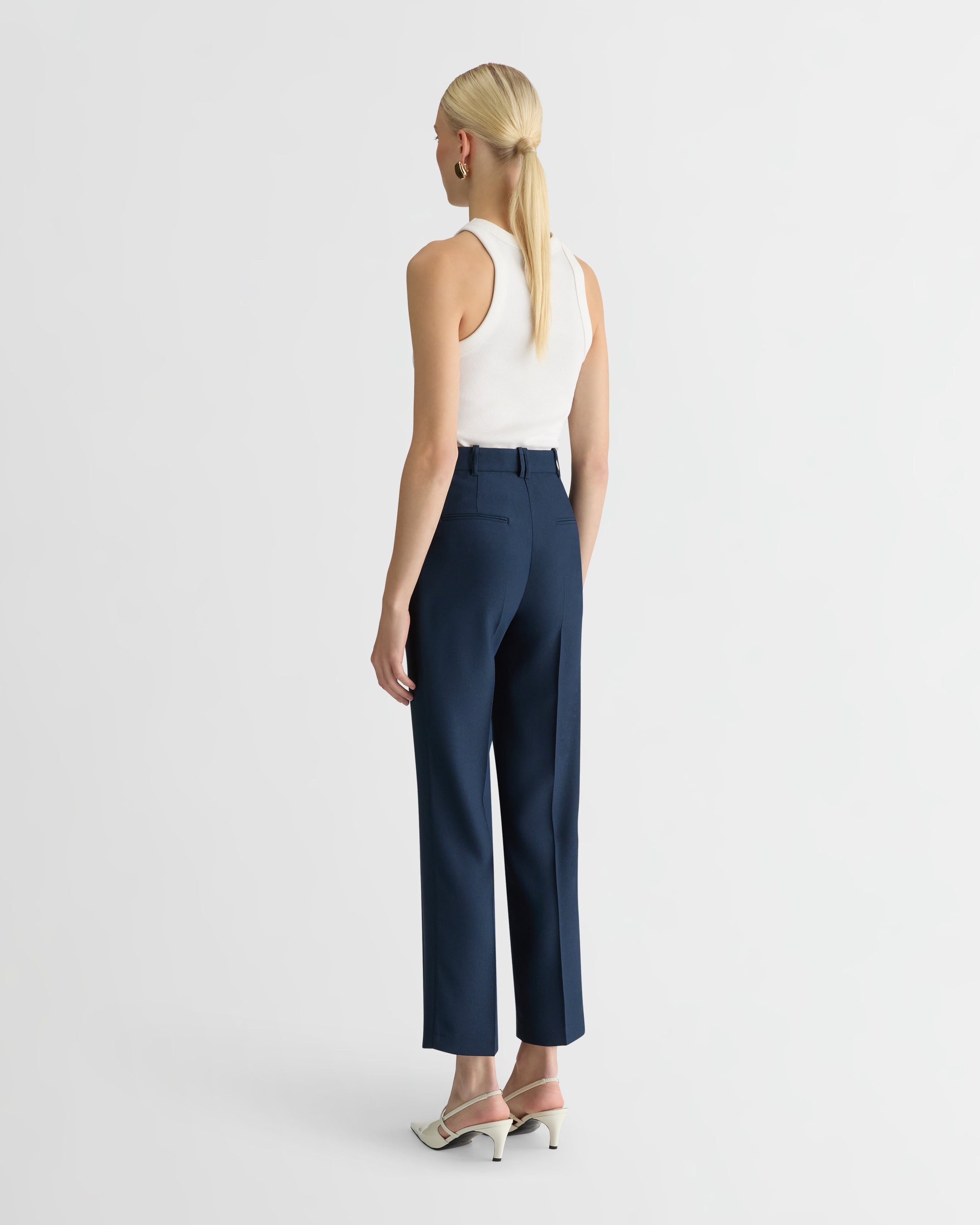 The Cady Smoking Pants - Navy