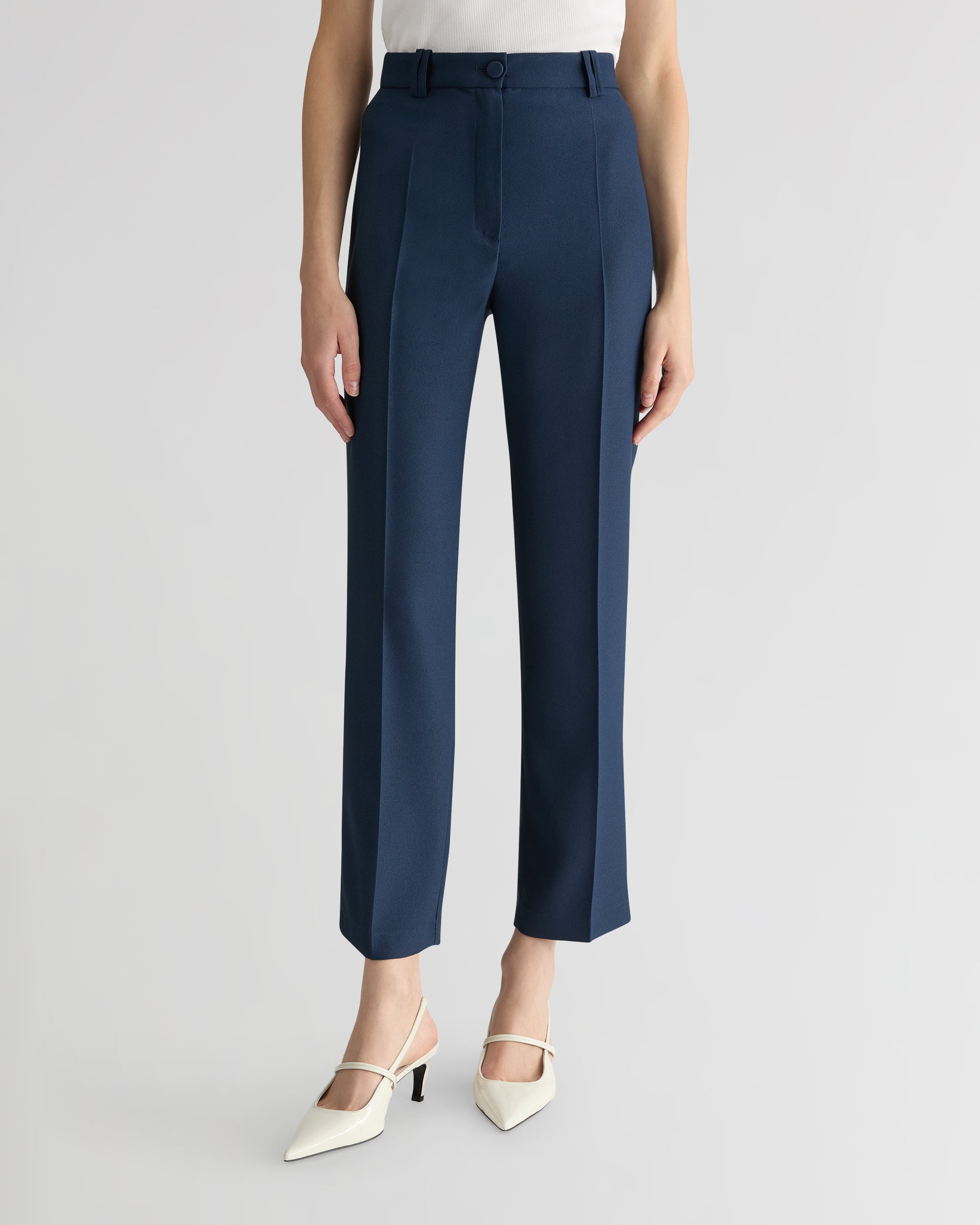 The Cady Smoking Pants - Navy