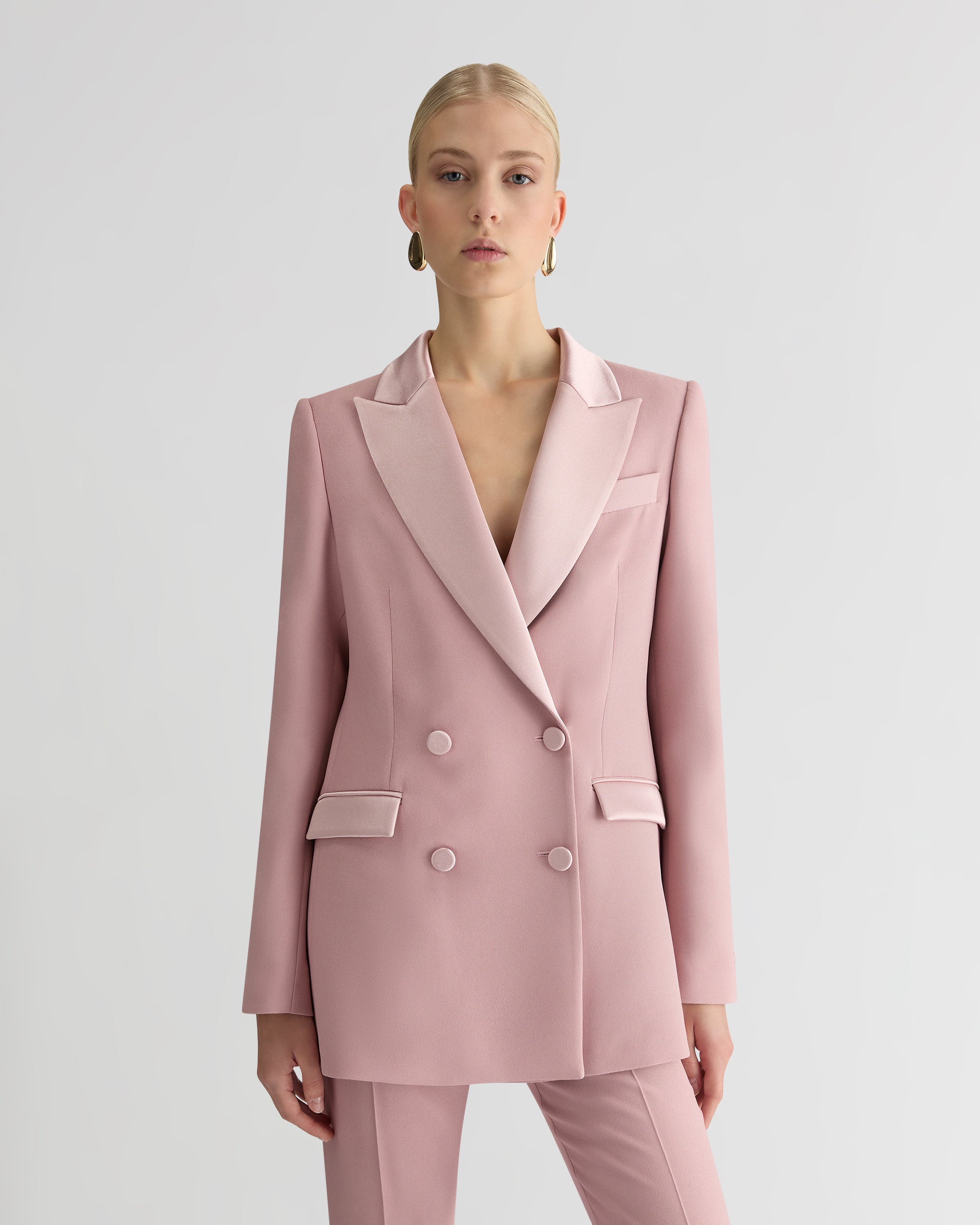 The Cady Bianca Blazer - Powder pink