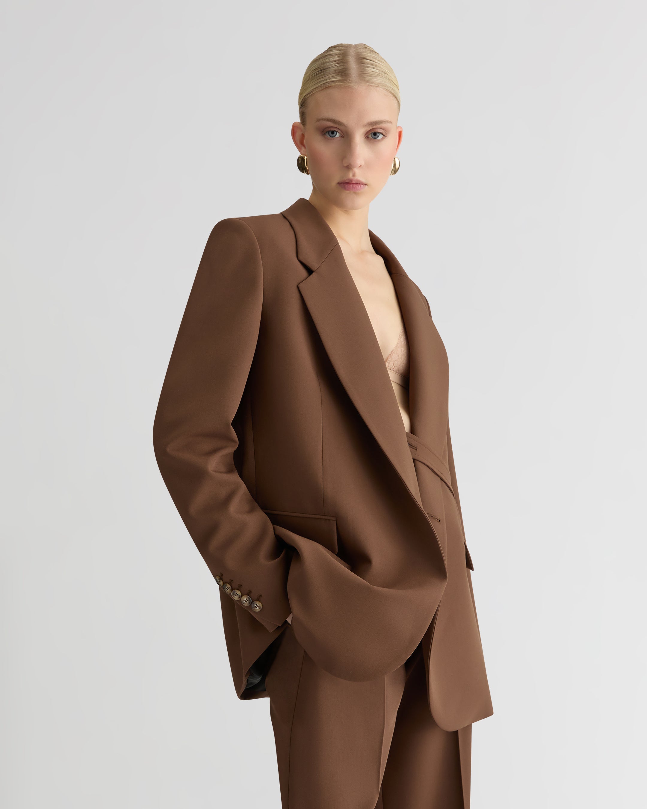 The Canvas Blake Blazer - Brown