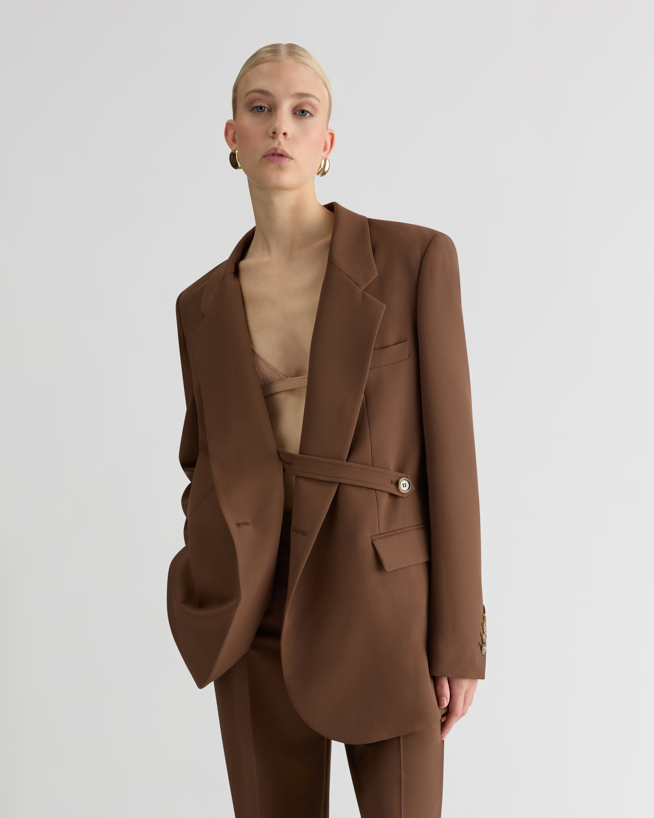 The Canvas Blake Blazer - Brown