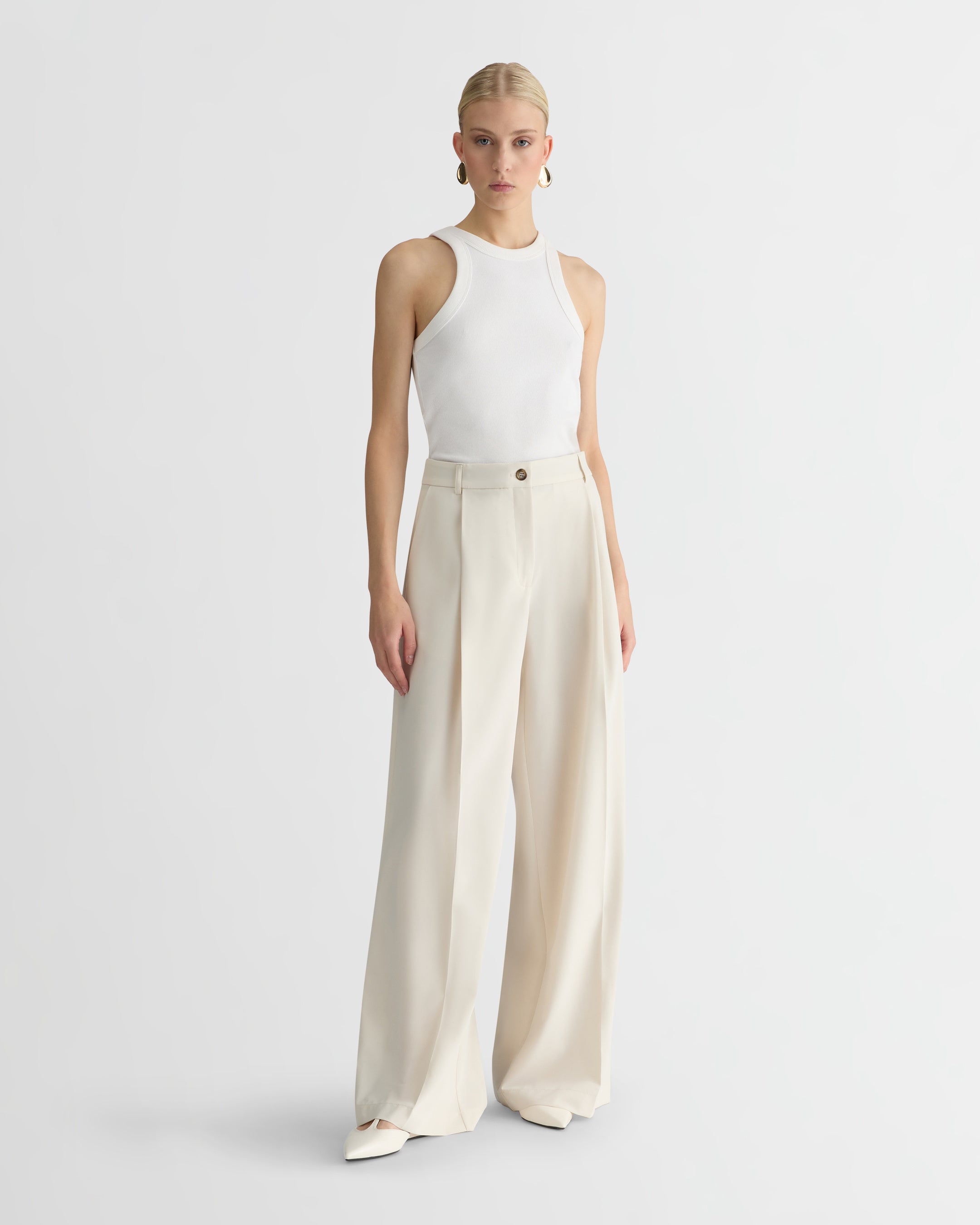 The Canvas Gabrielle Pants - Cream