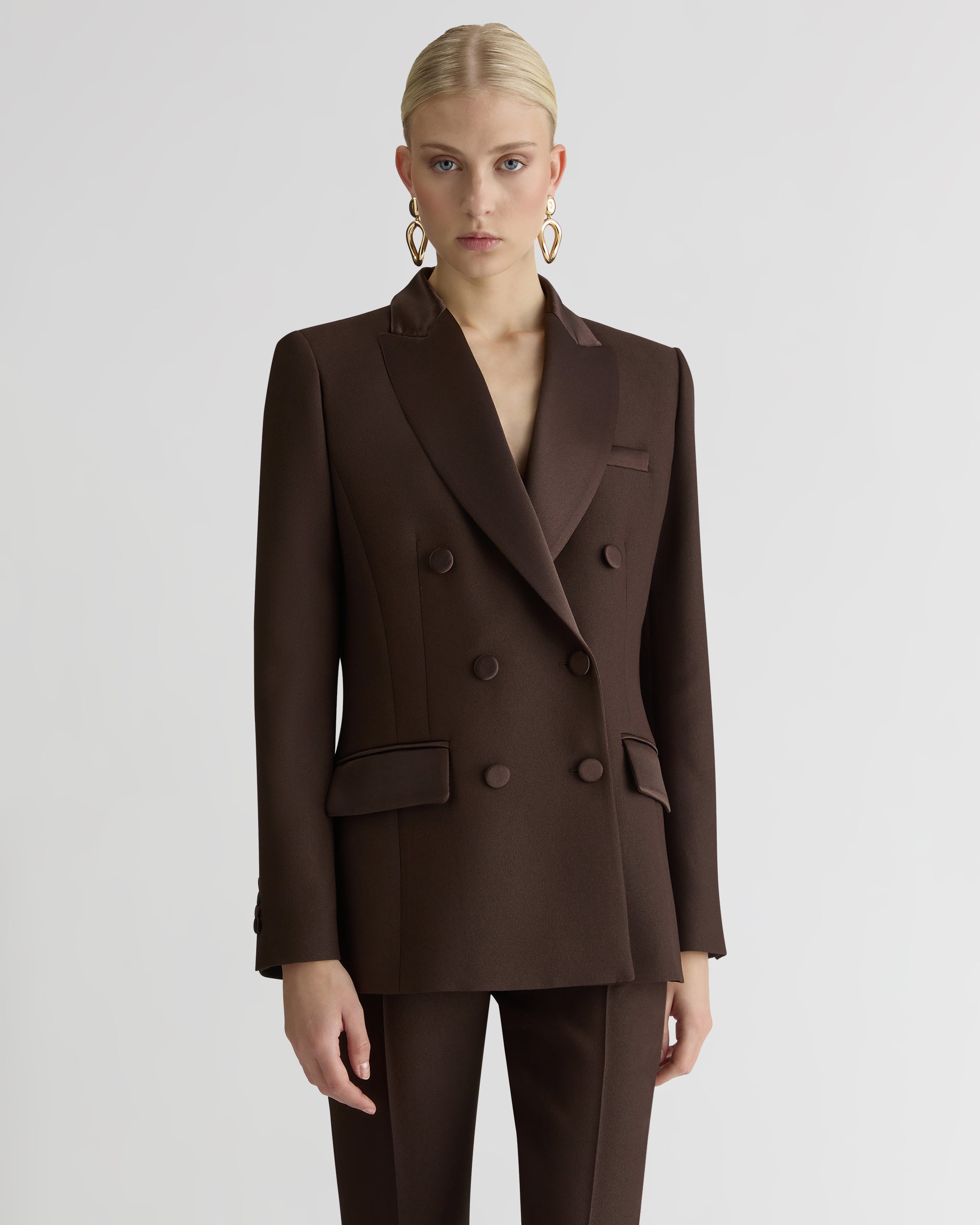 The Cady Georgia Blazer - Brown