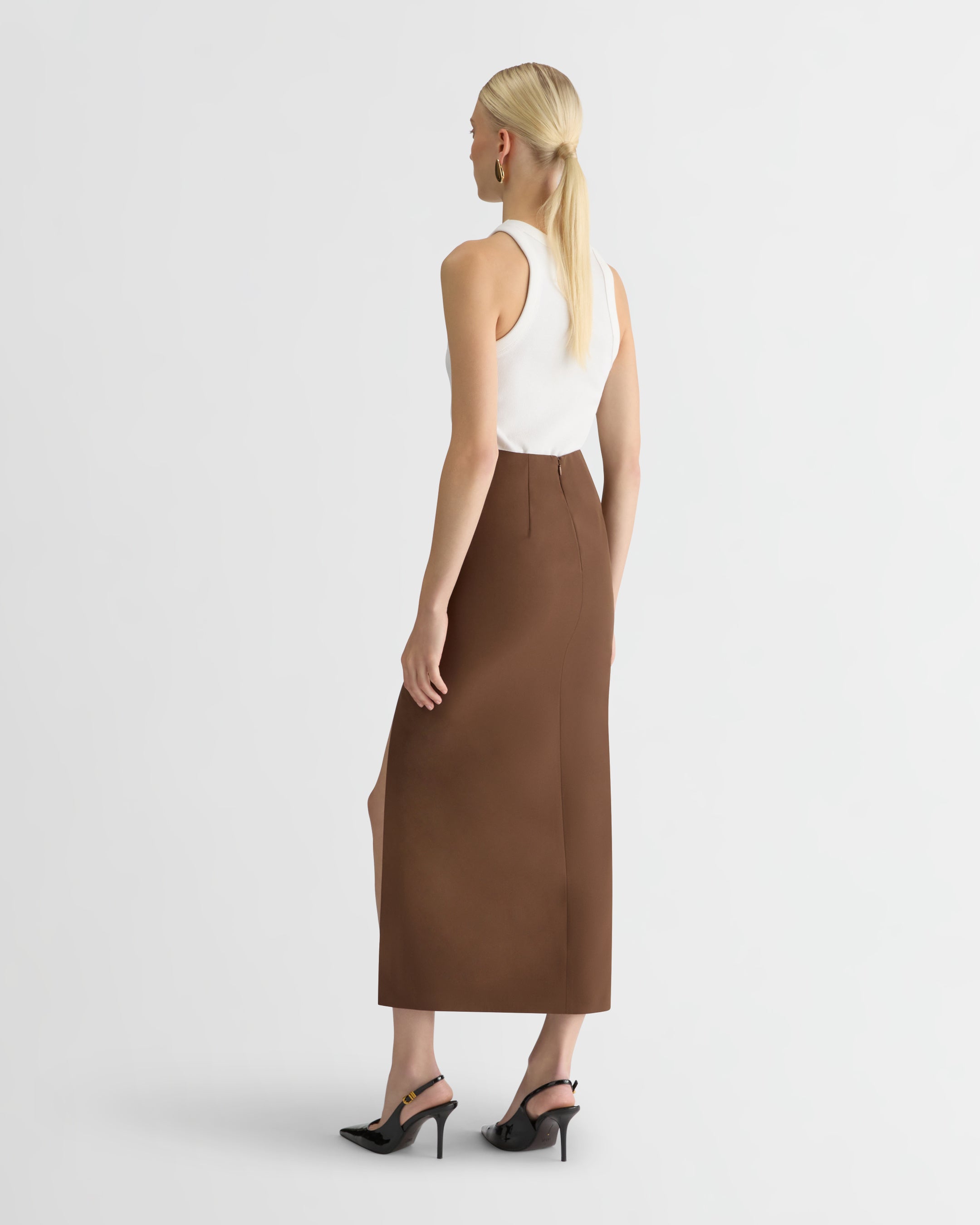The Canvas Bella Skirt - Brown