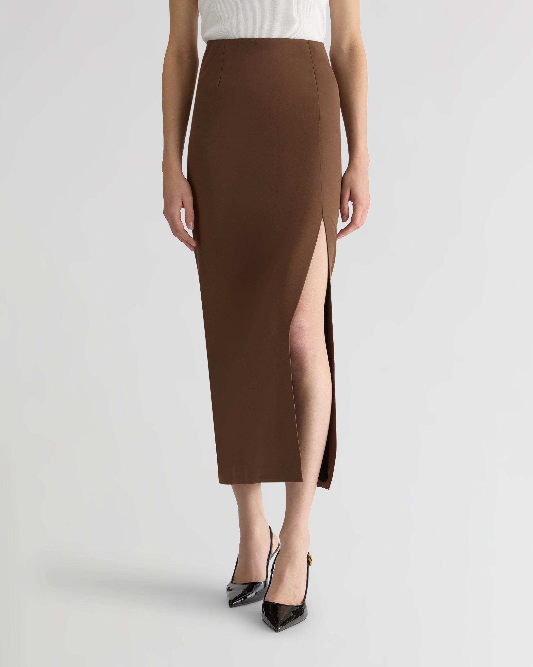 The Canvas Bella Skirt - Brown