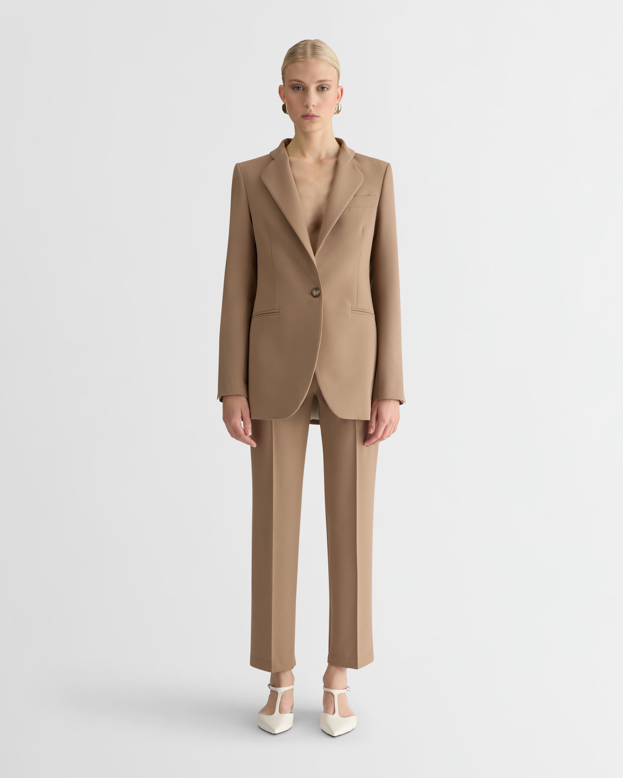 The Canvas Smoking Blazer - Sand