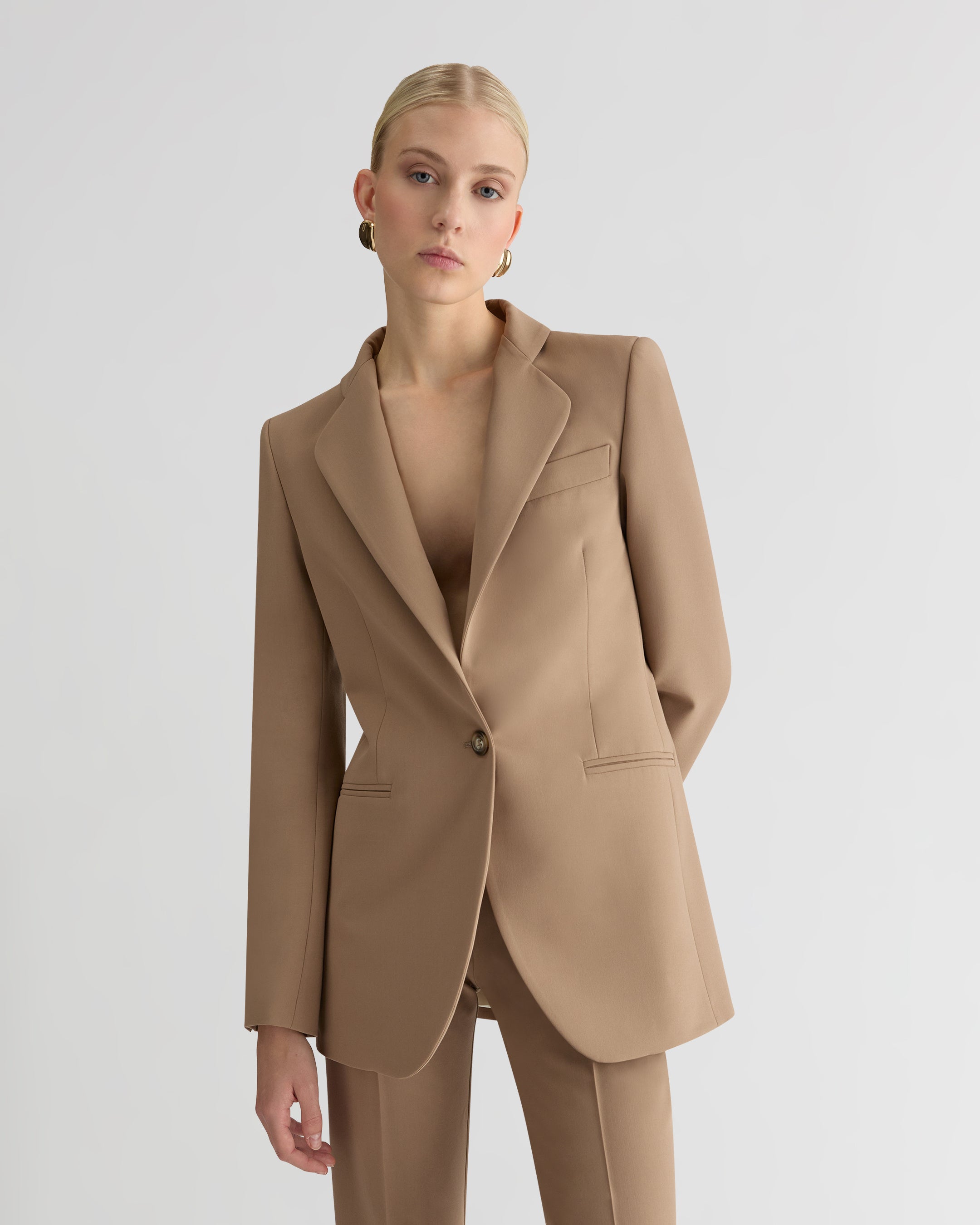 The Canvas Smoking Blazer - Sand