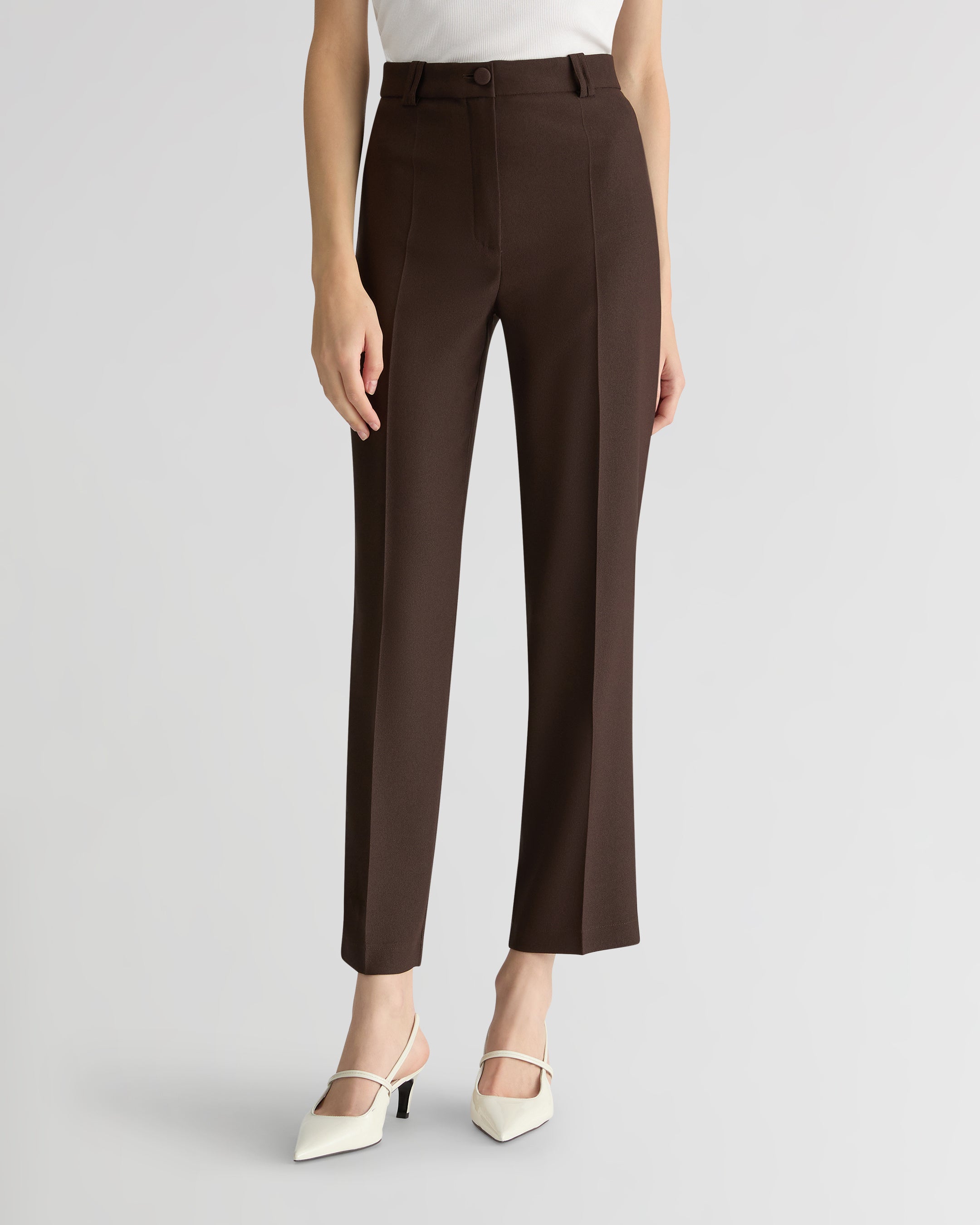 The Cady Smoking Pants - Brown