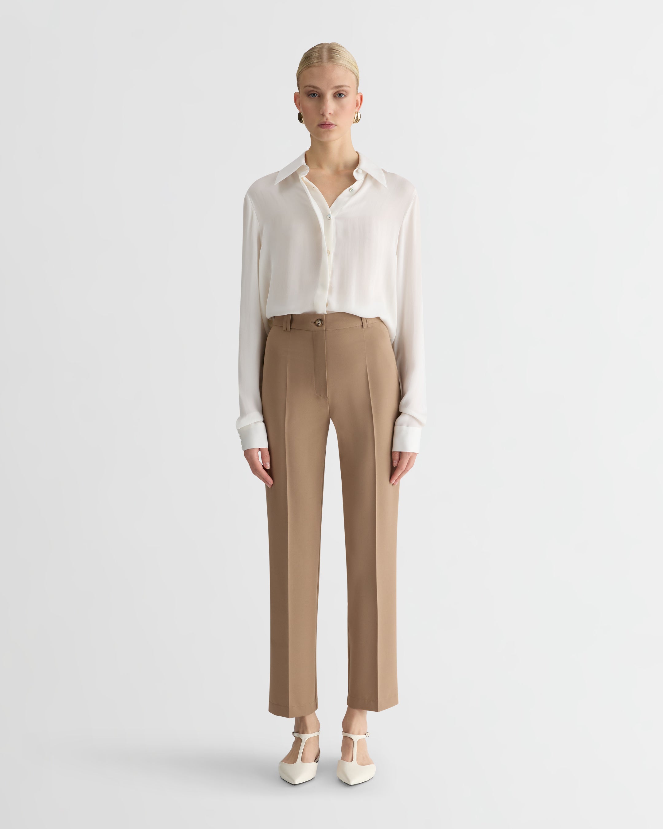 The Canvas Smoking Pants - Sand