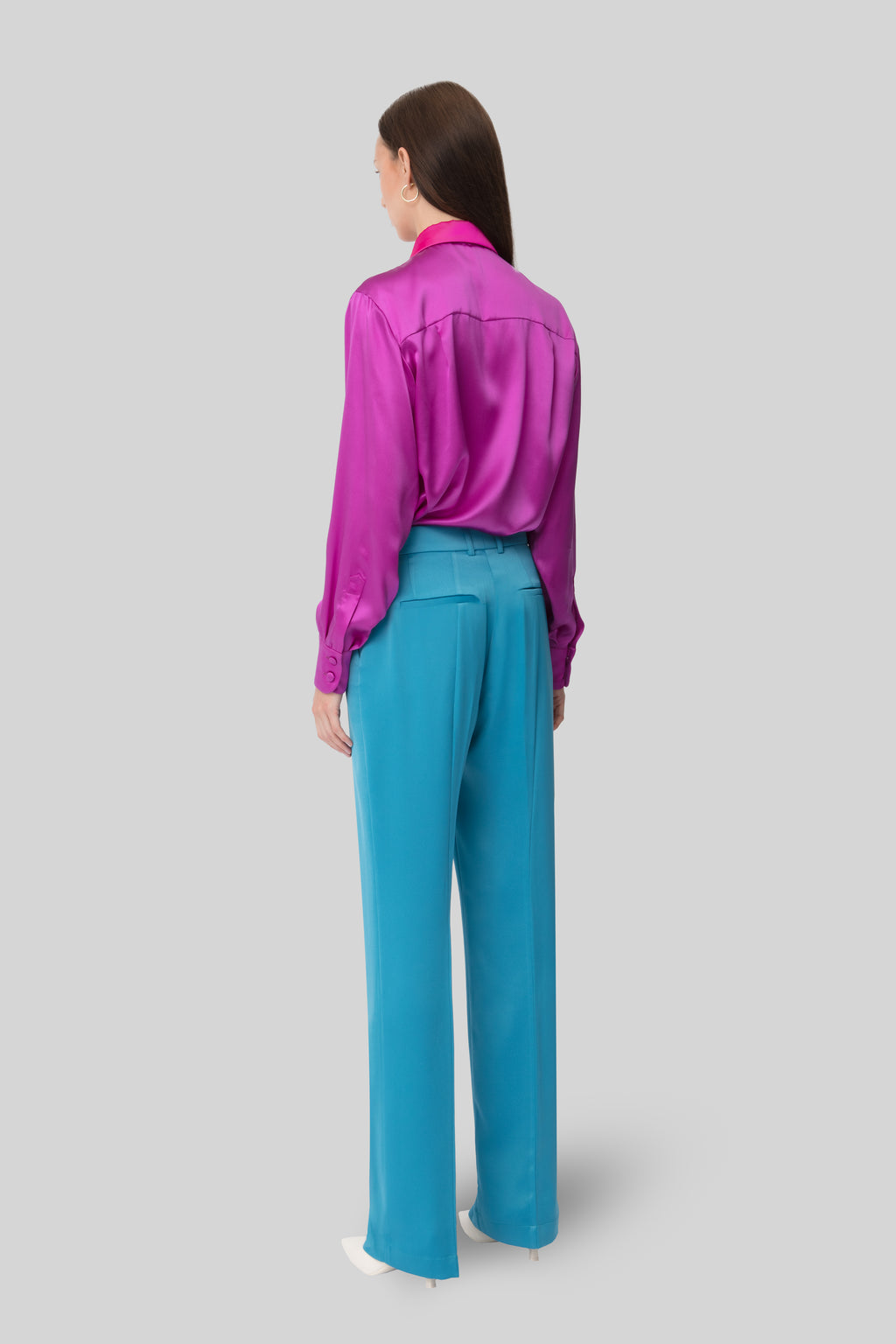 The Petrol Satin Lover Pants