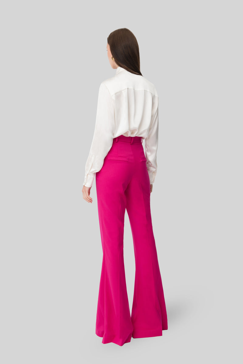 The Fuchsia Soft Crepe Bianca Pants