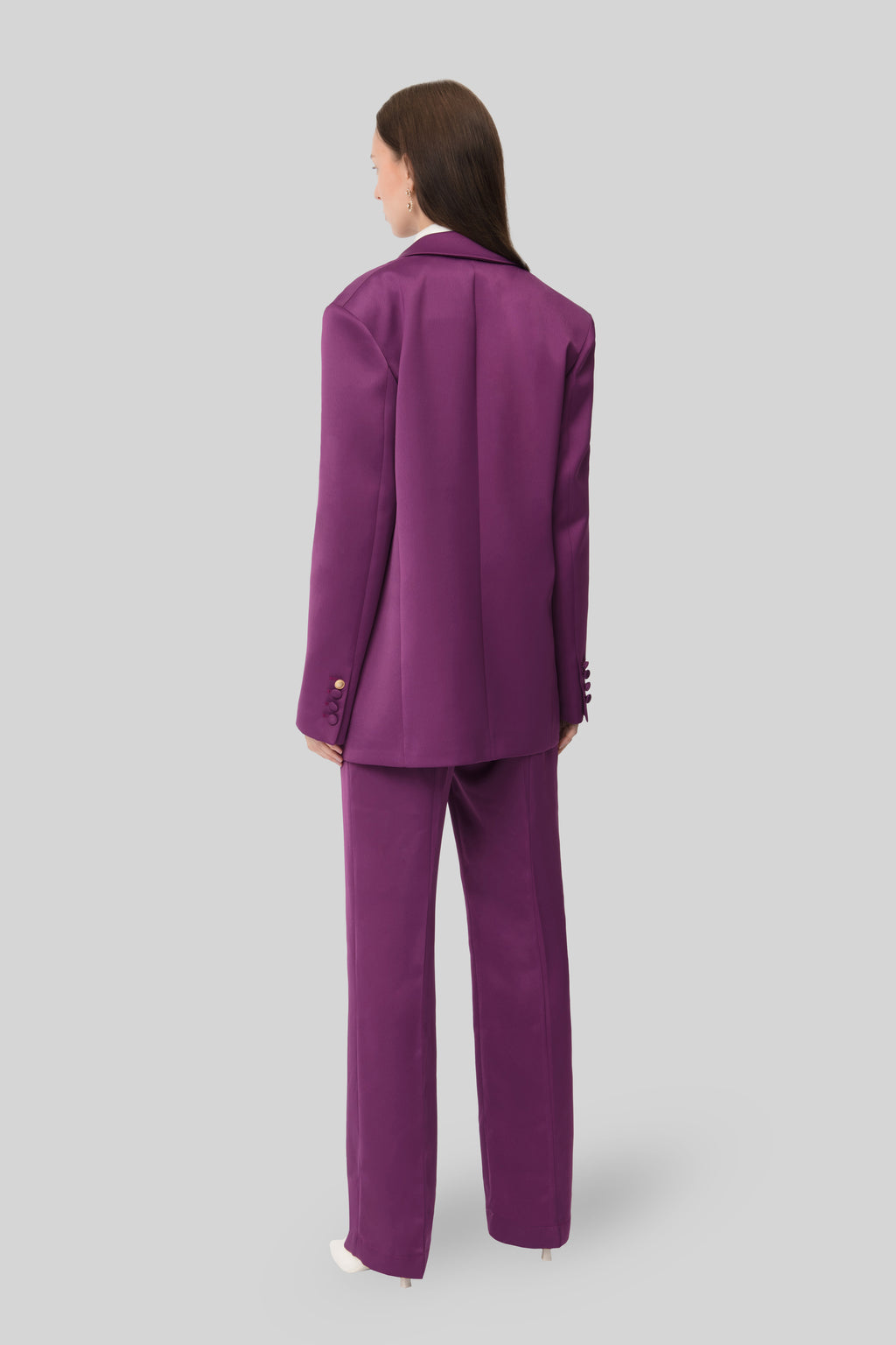 The Purple Satin Lover Blazer