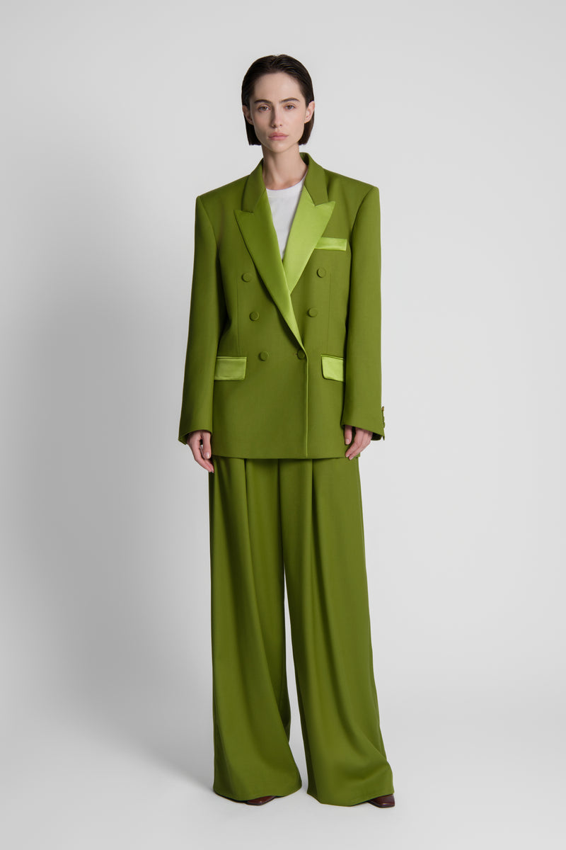 The Green Soft Crepe Gabrielle Blazer