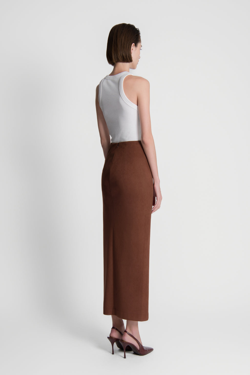 The Brown Suede Bella Skirt