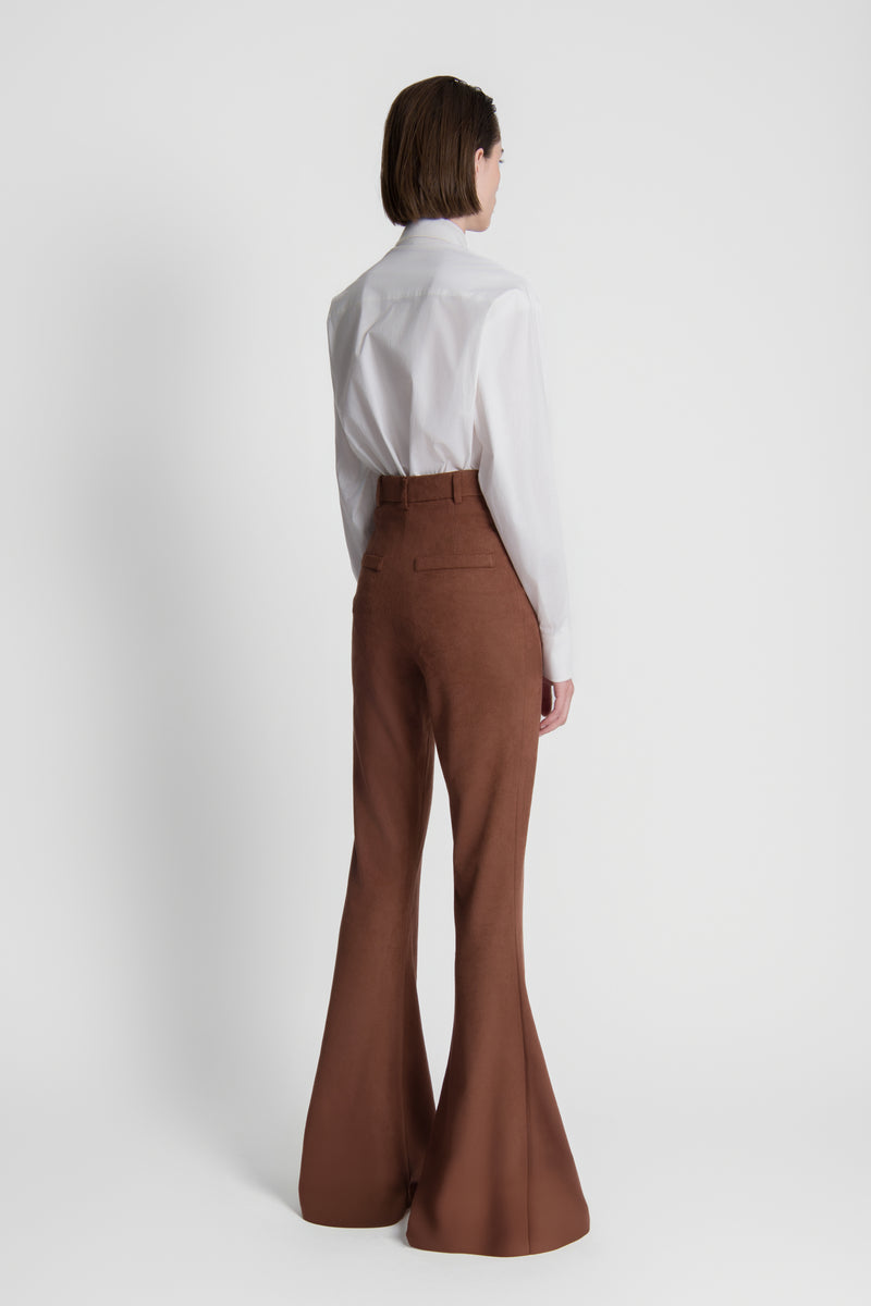 The Brown Suede Bianca Pants