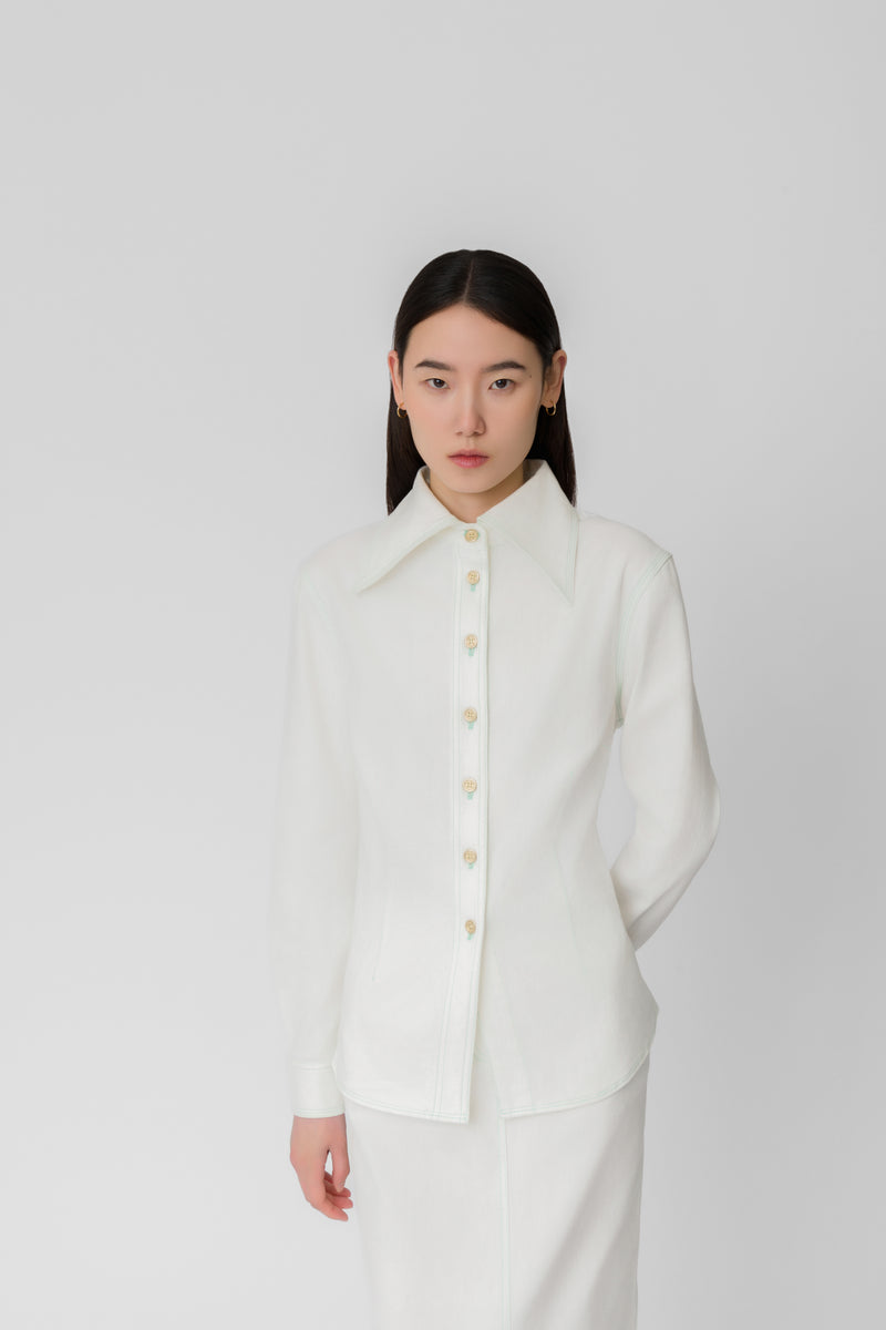 The Off White Sofia Denim Shirt