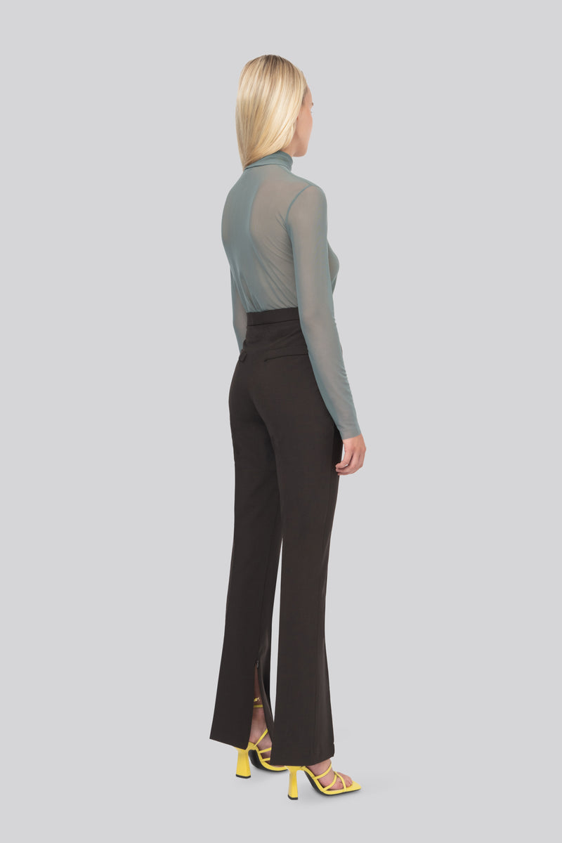 The Black Wool Goldie Pants