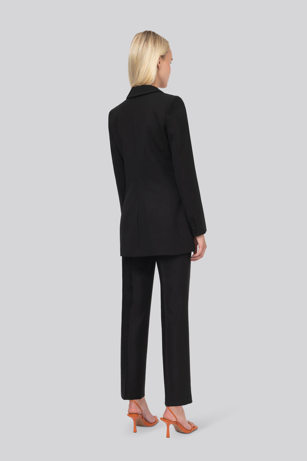 The Black Wool Smoking Blazer