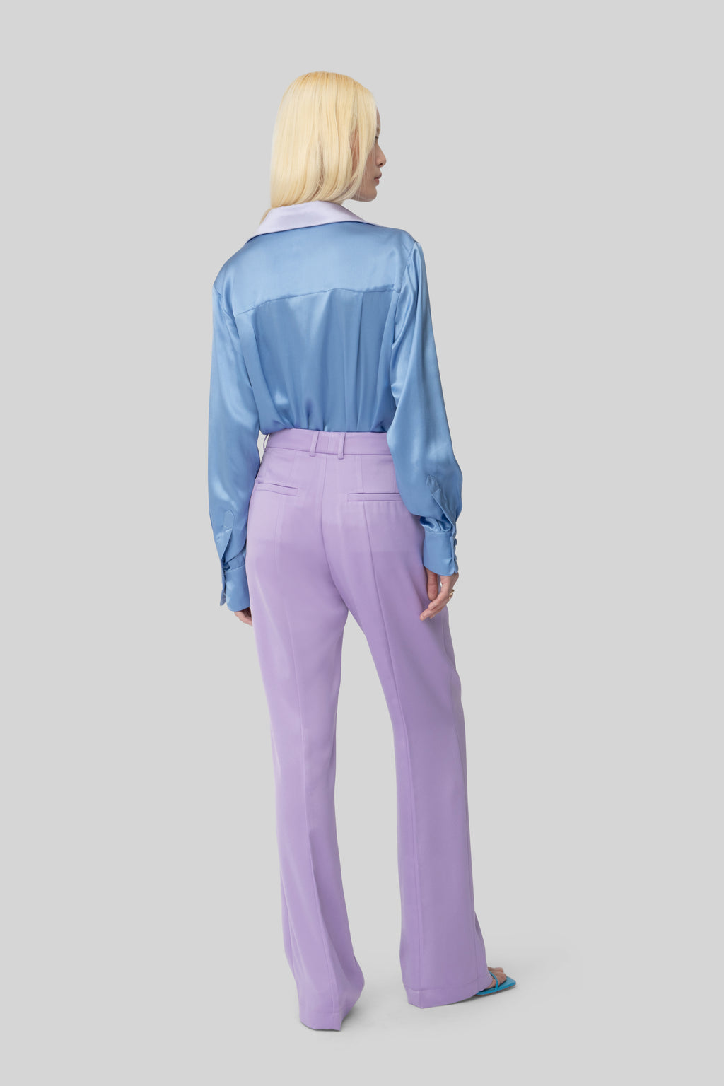 The Lilac Satin Lover Pants