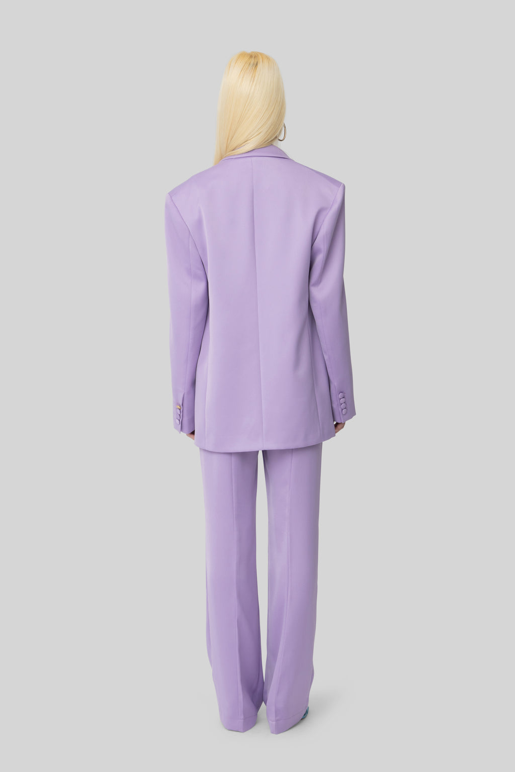 The Lilac Satin Lover Blazer