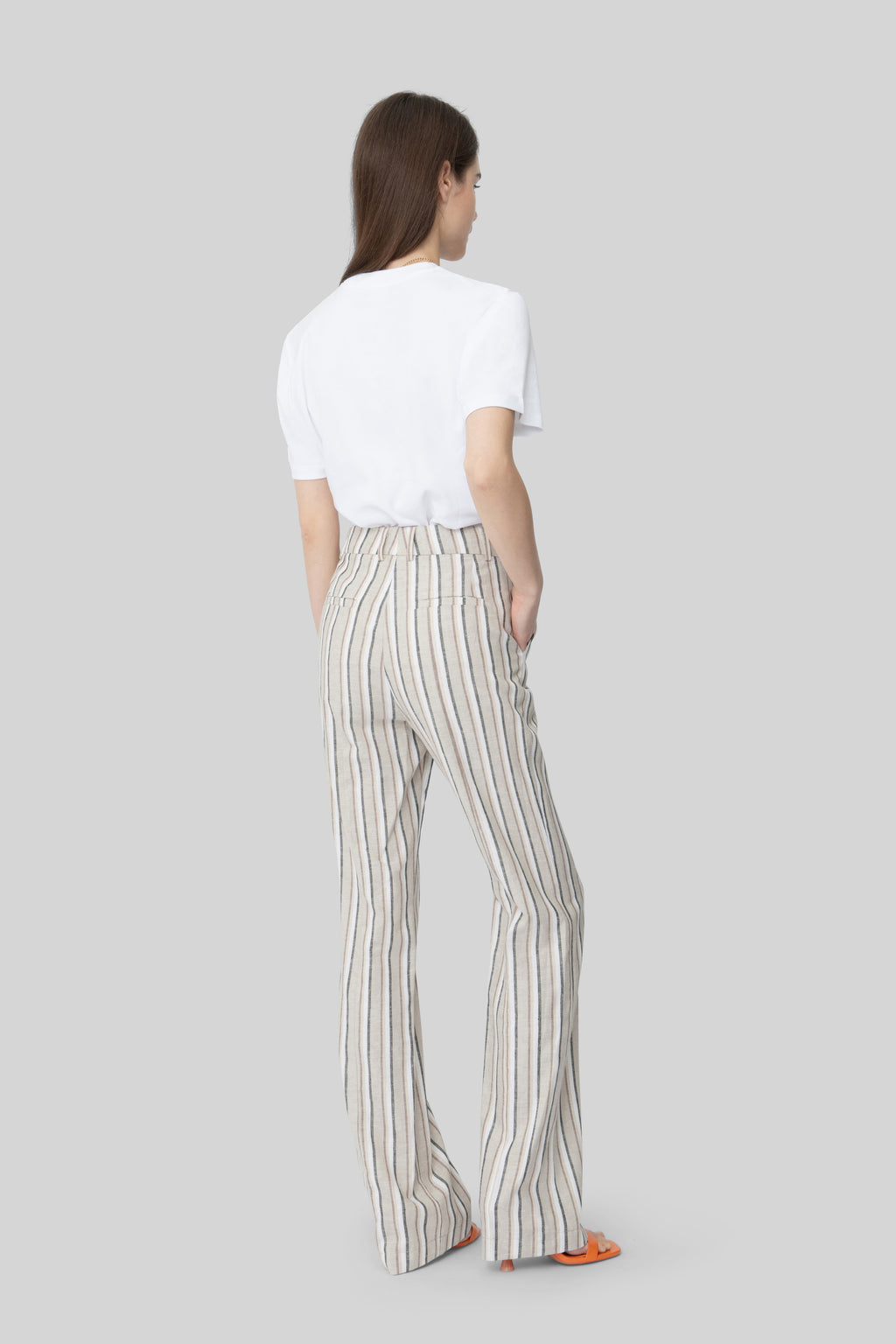 The Beige & Sand Striped Lover Pants