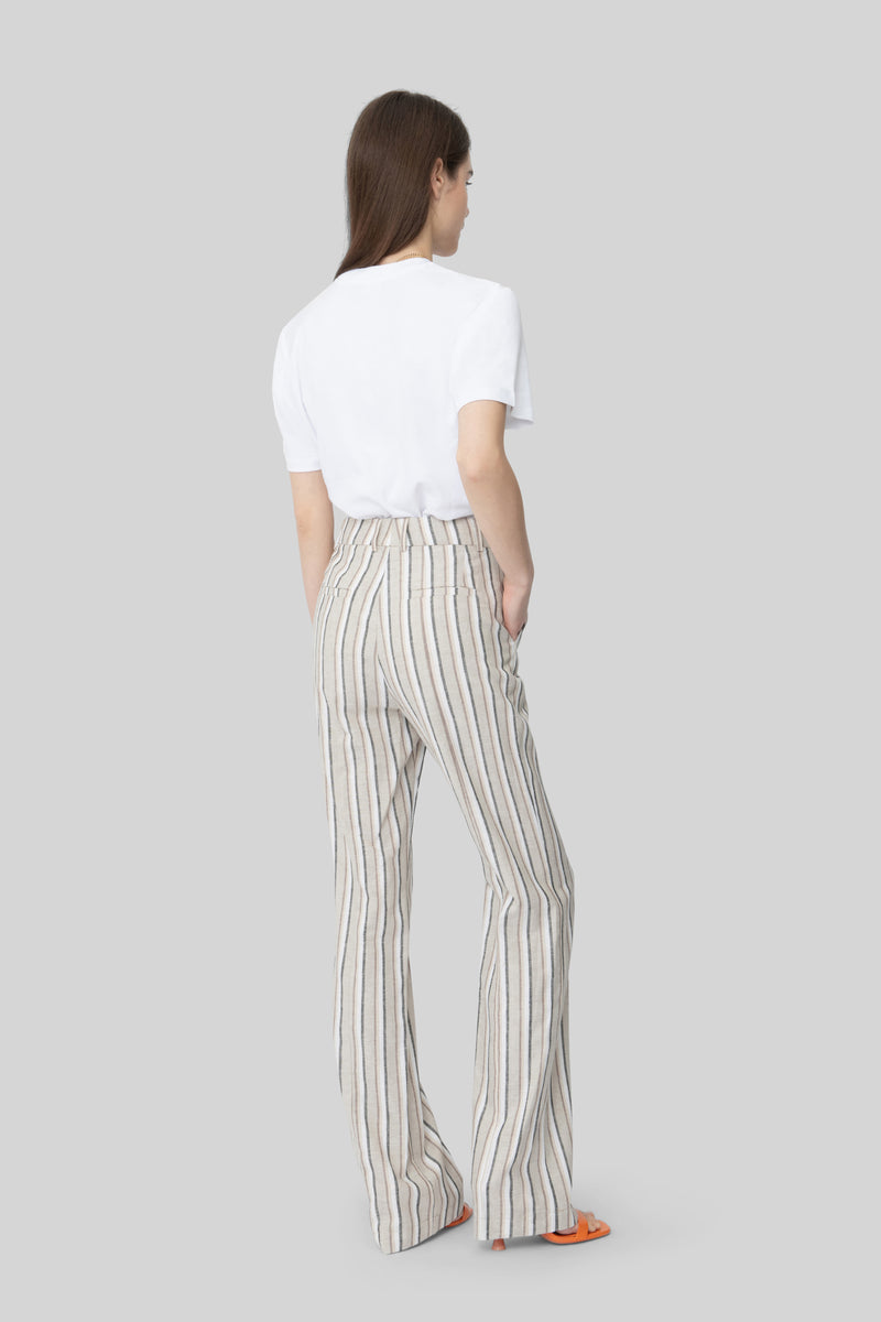 The Beige & Sand Striped Lover Pants