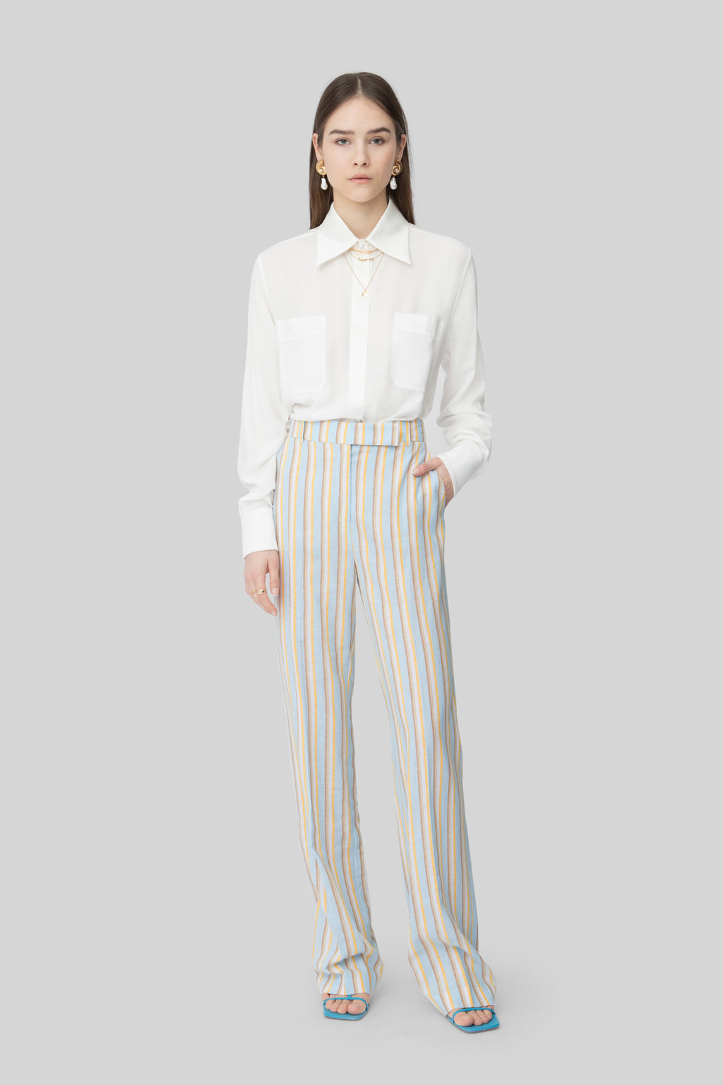 The Ciel & Yellow Striped Lover Pants